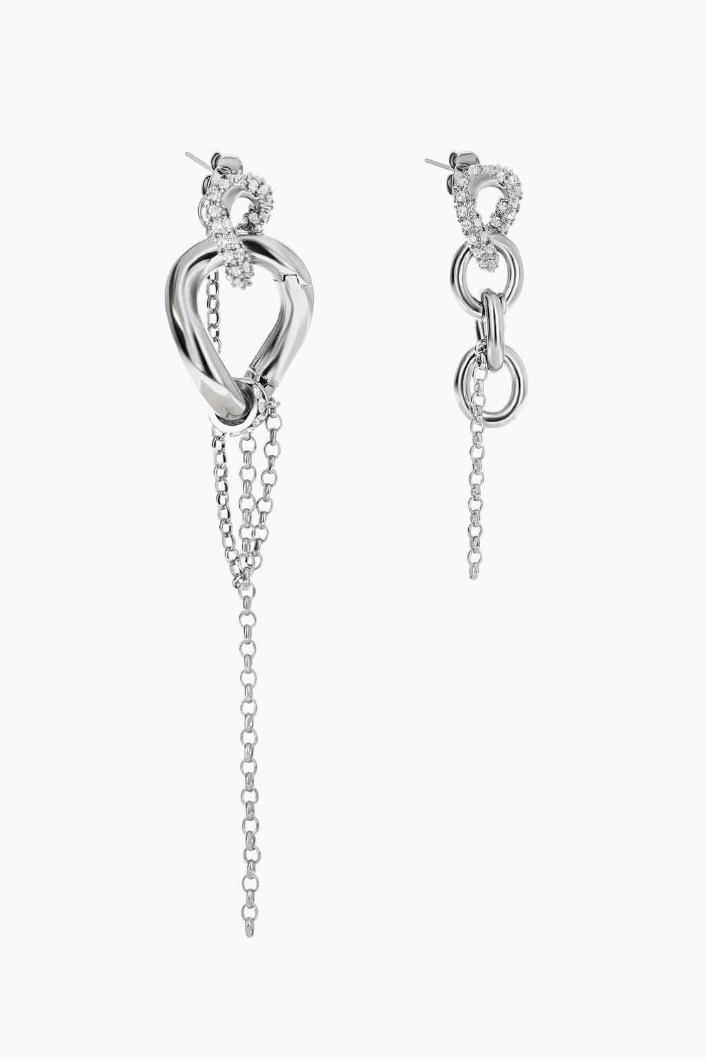 Justine Clenquet Brett Earrings // Silver