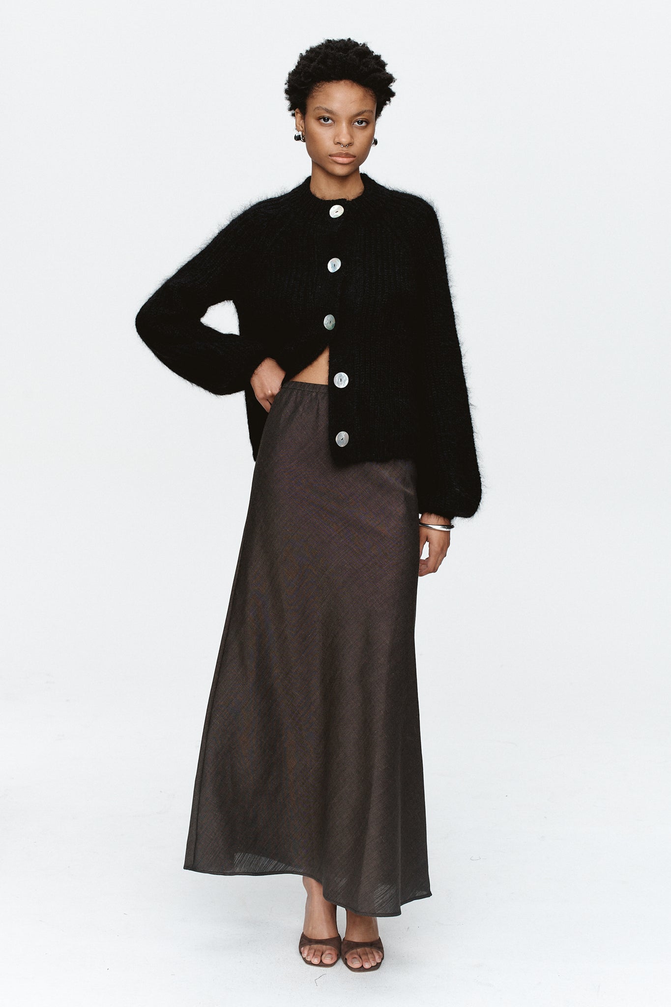 Marle Cait Cardi AW25 // Black