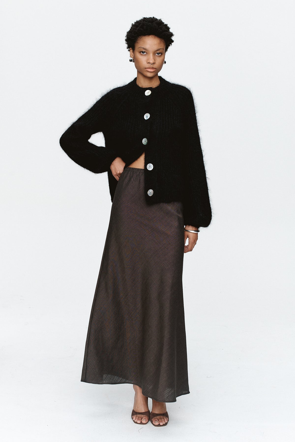 Marle Cait Cardi AW25 // Black