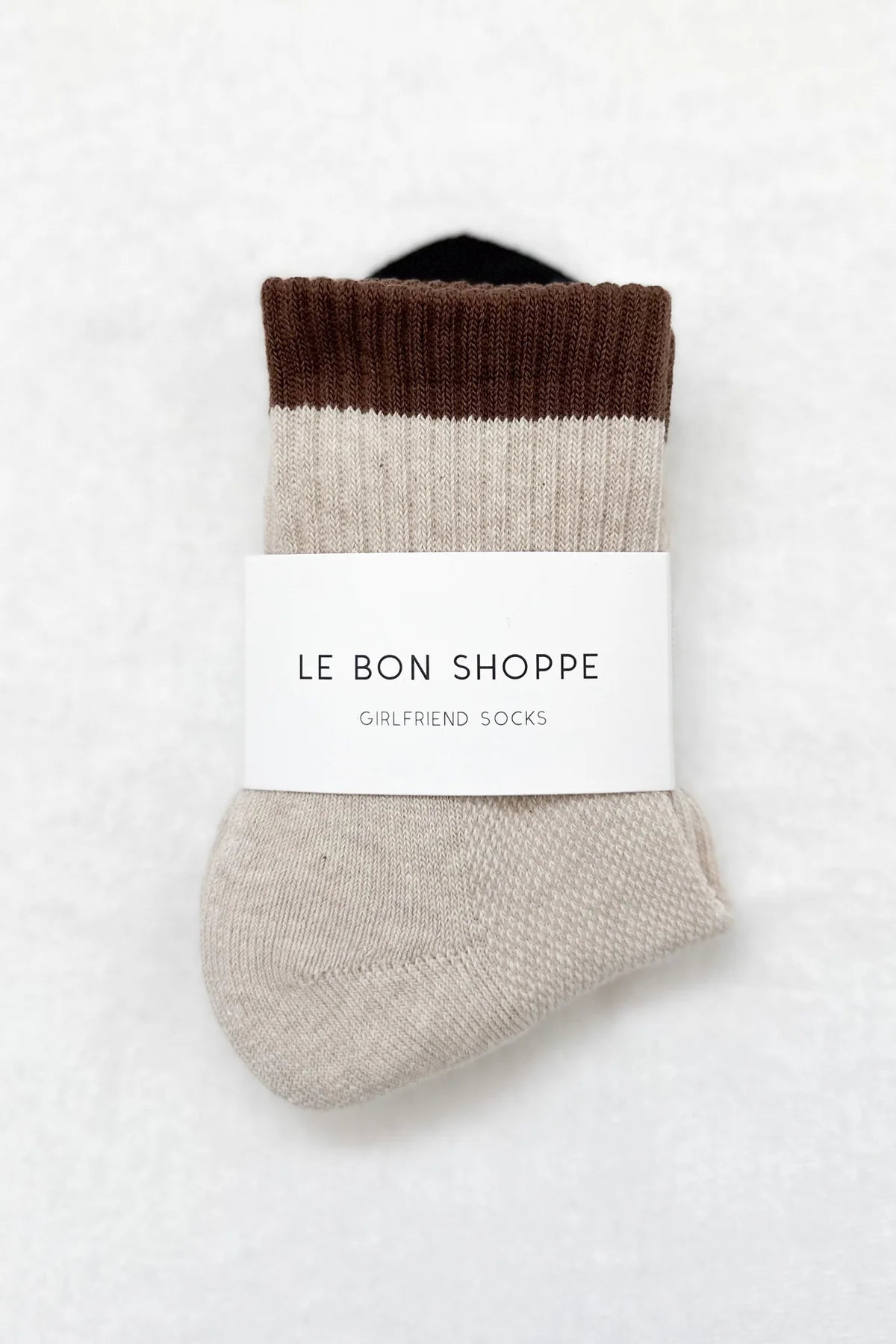 Le Bon Shoppe Girlfriend Socks // Black, Coffee