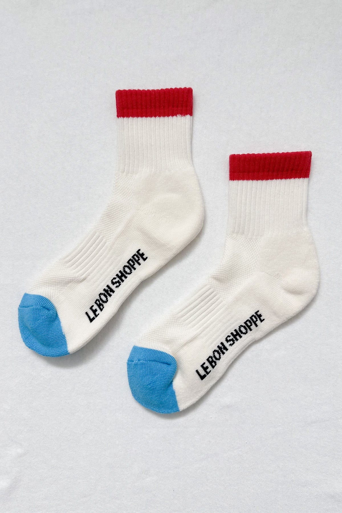 Le Bon Shoppe Girlfriend Socks //  Blue, Red