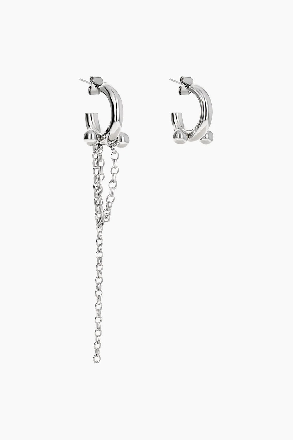 Justine Clenquet Claude Earrings // Silver