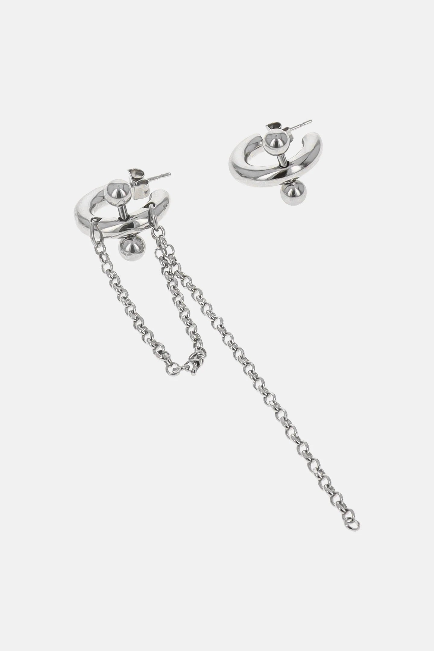 Justine Clenquet Claude Earrings // Silver