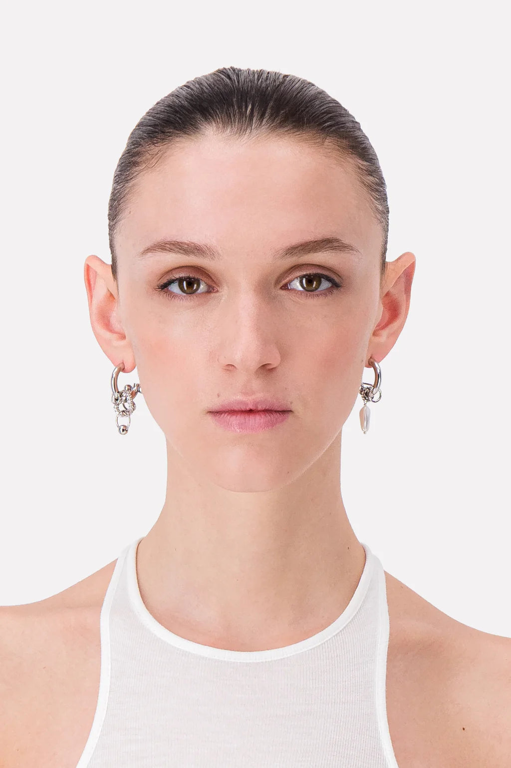 Justine Clenquet Danielle Earrings // Silver