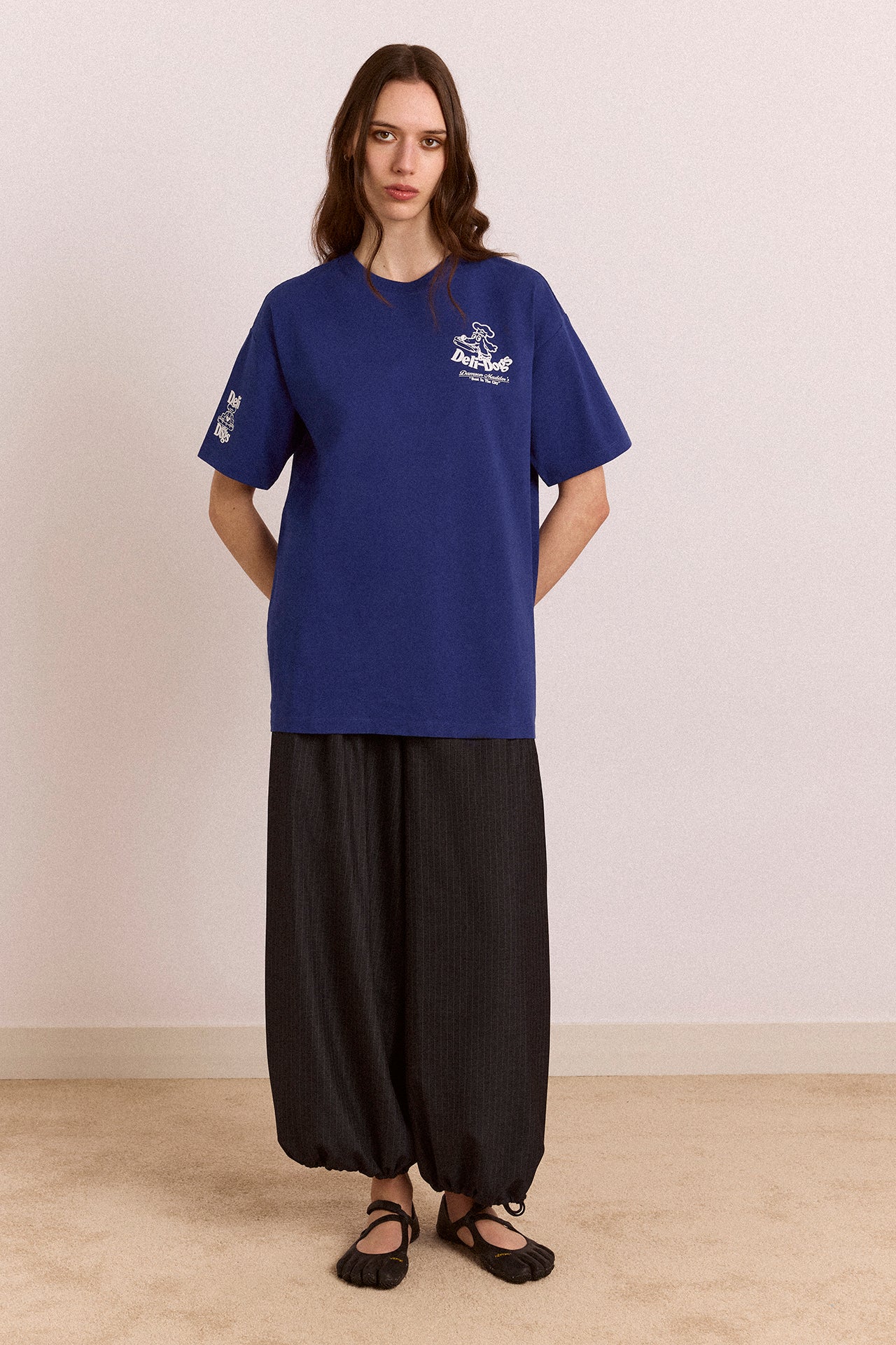 Damson Madder Deli Dog Tee // Blue