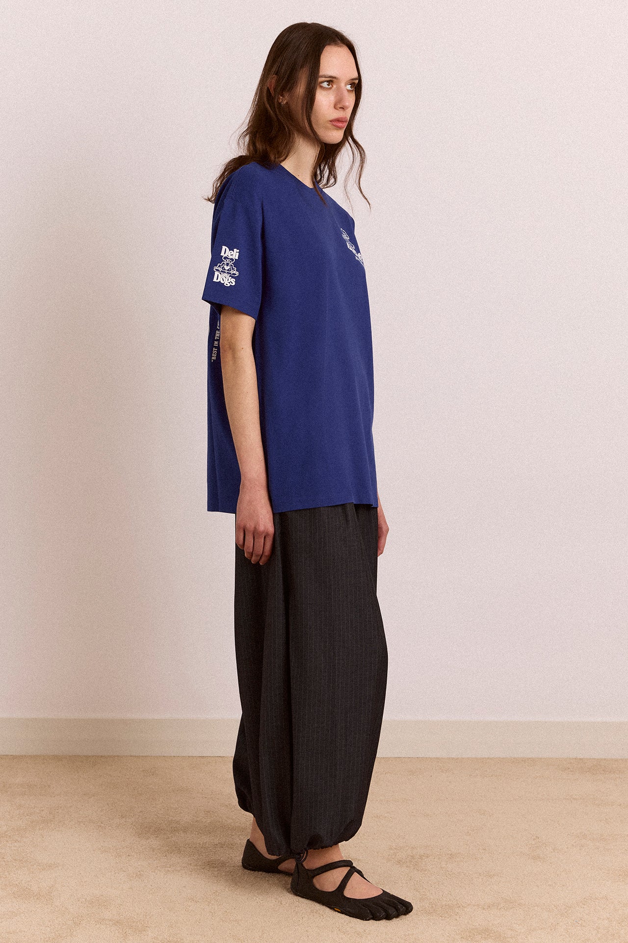 Damson Madder Deli Dog Tee // Blue