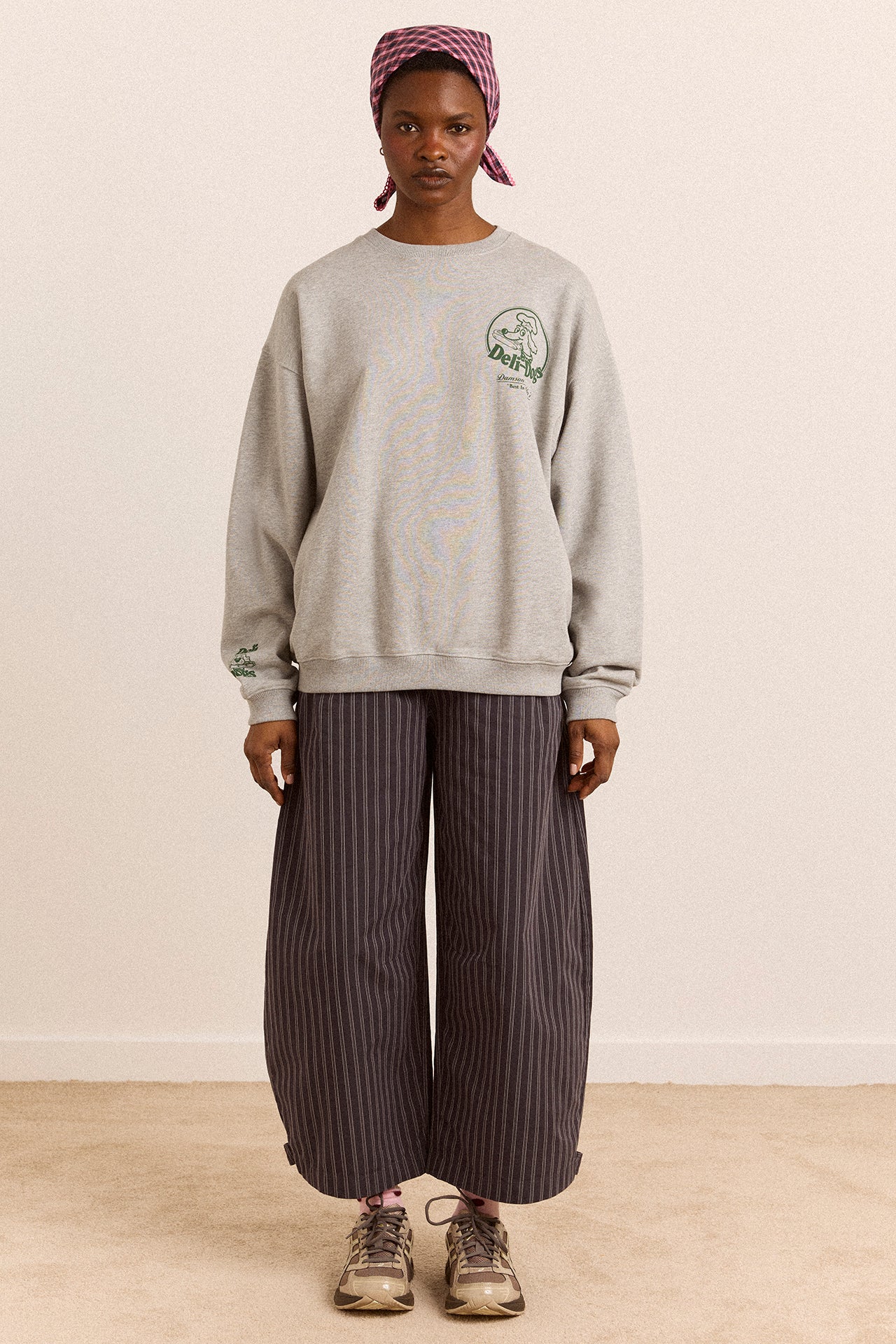 Damson Madder Deli Dog Sweat // Grey
