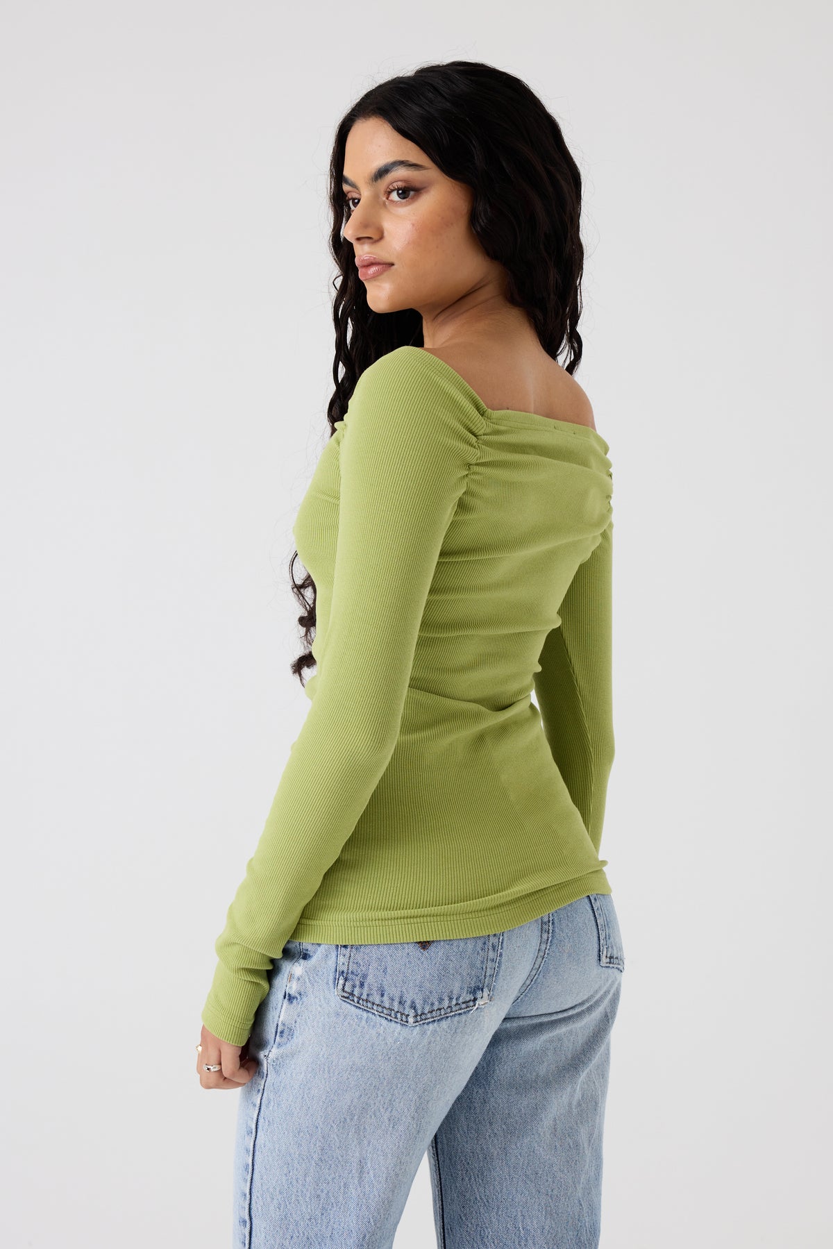 Dominique Healy Luella L/S Top // Avocado
