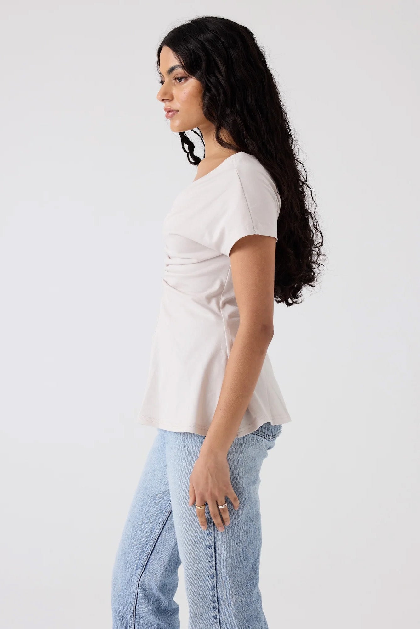 Dominique Healy Melody Tee // Chalk