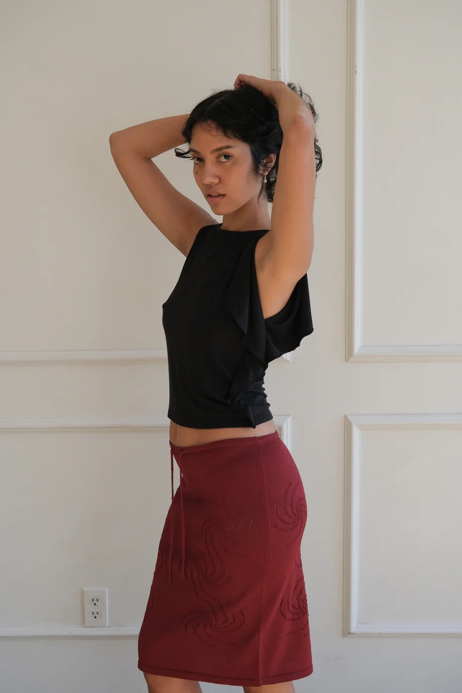 Geel Bateau Top // Black