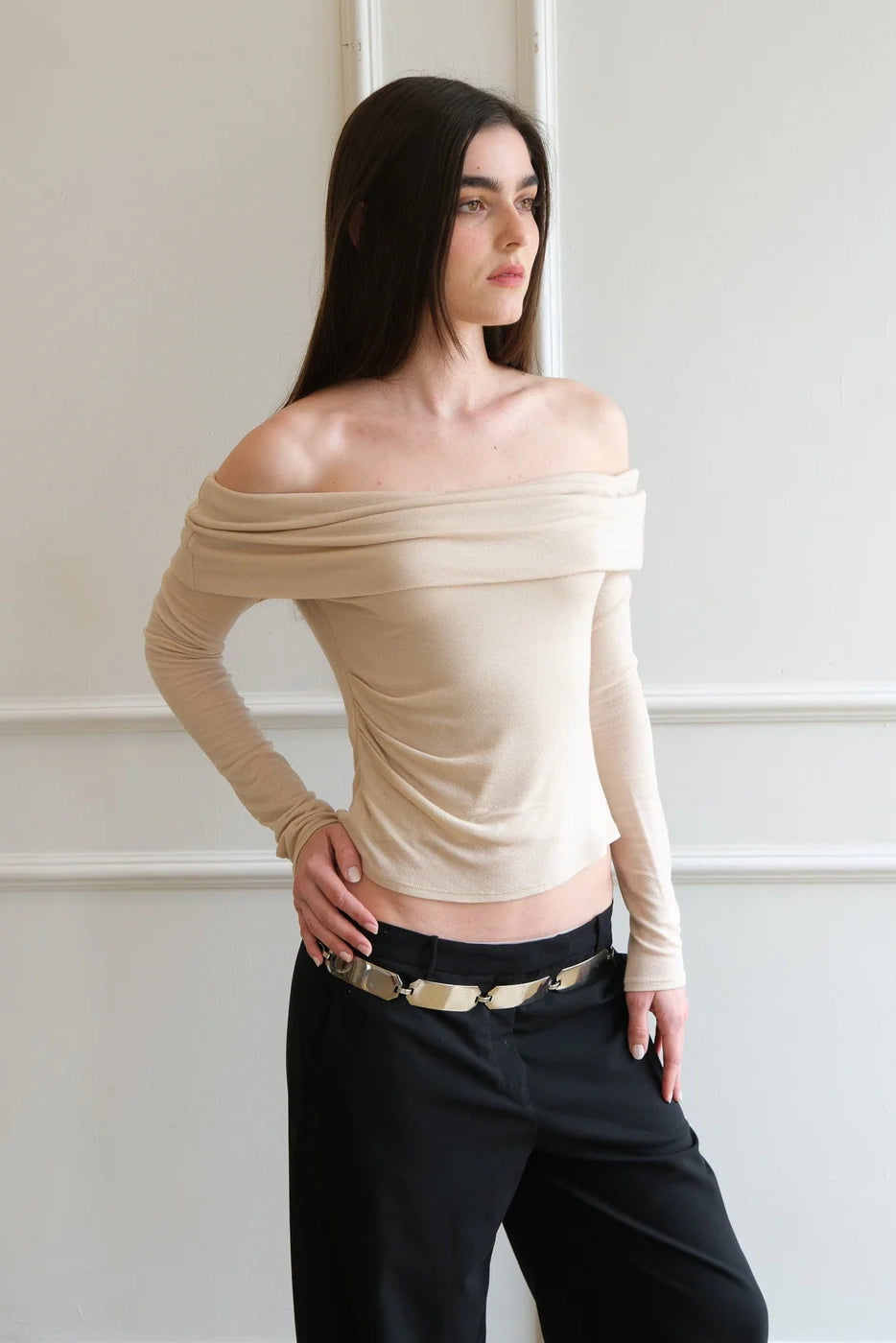 Geel Laura Top // Oat