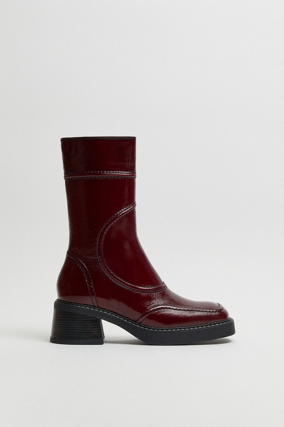 Miista Malene Ankle Boot // Burgundy