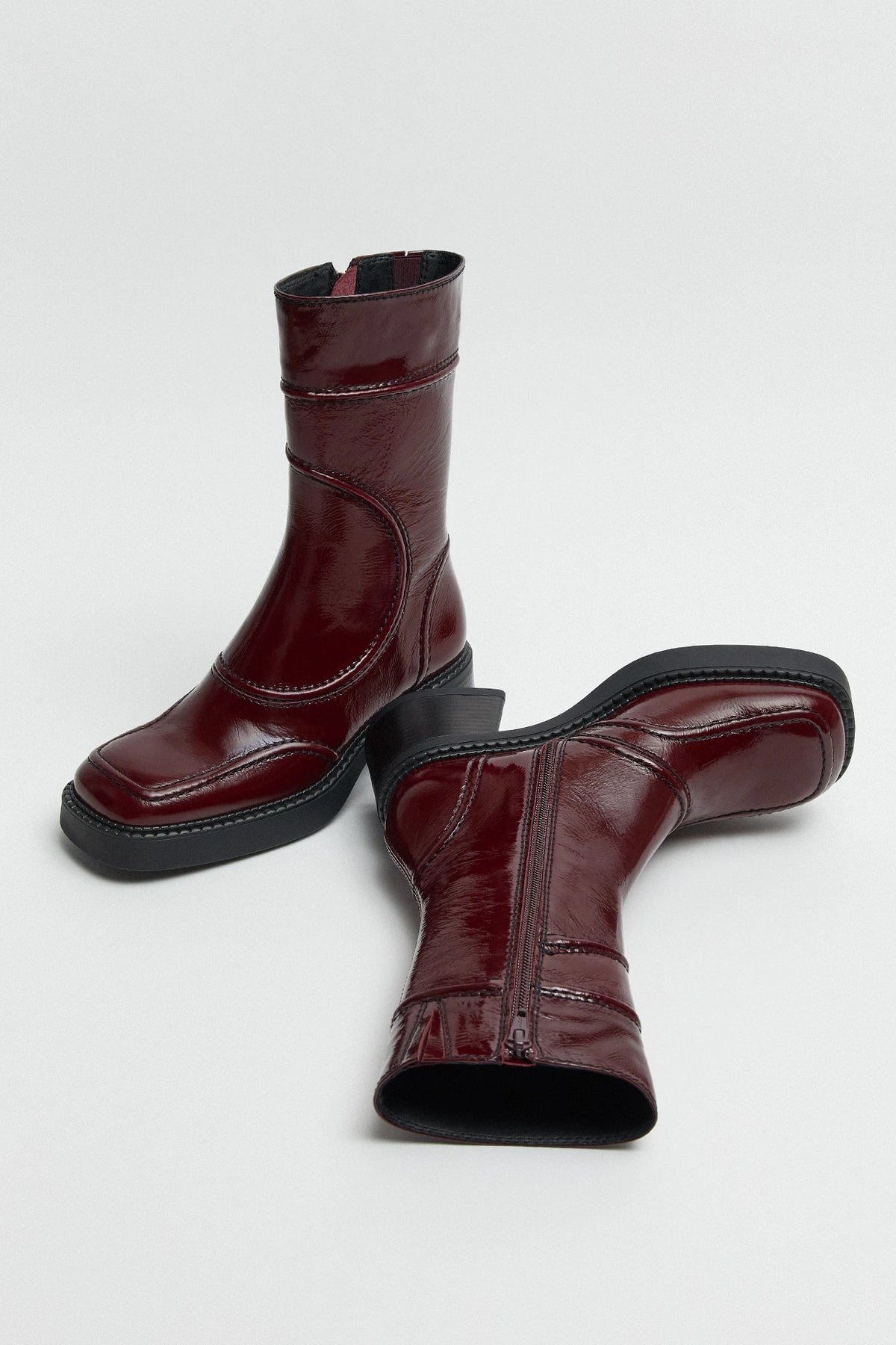Miista Malene Ankle Boot // Burgundy