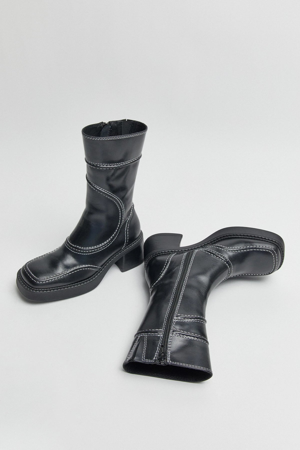 Miista E8 Malene Ankle Boots // Black