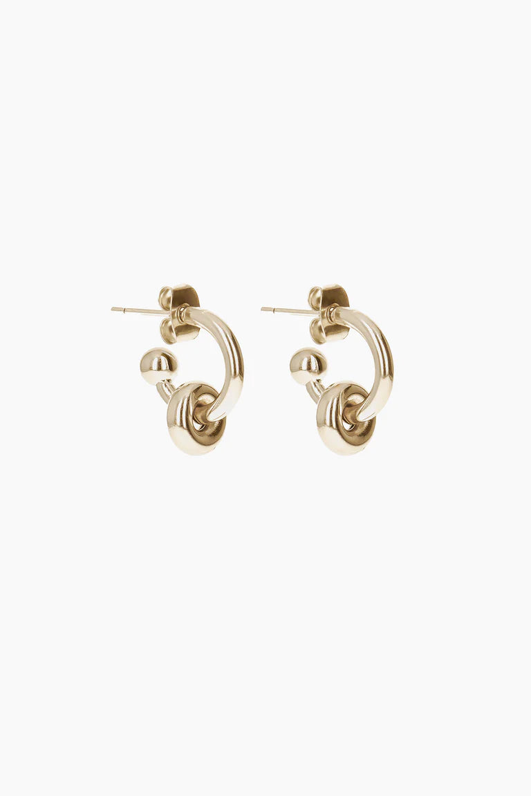Justine Clenquet Ethan Earrings // Gold