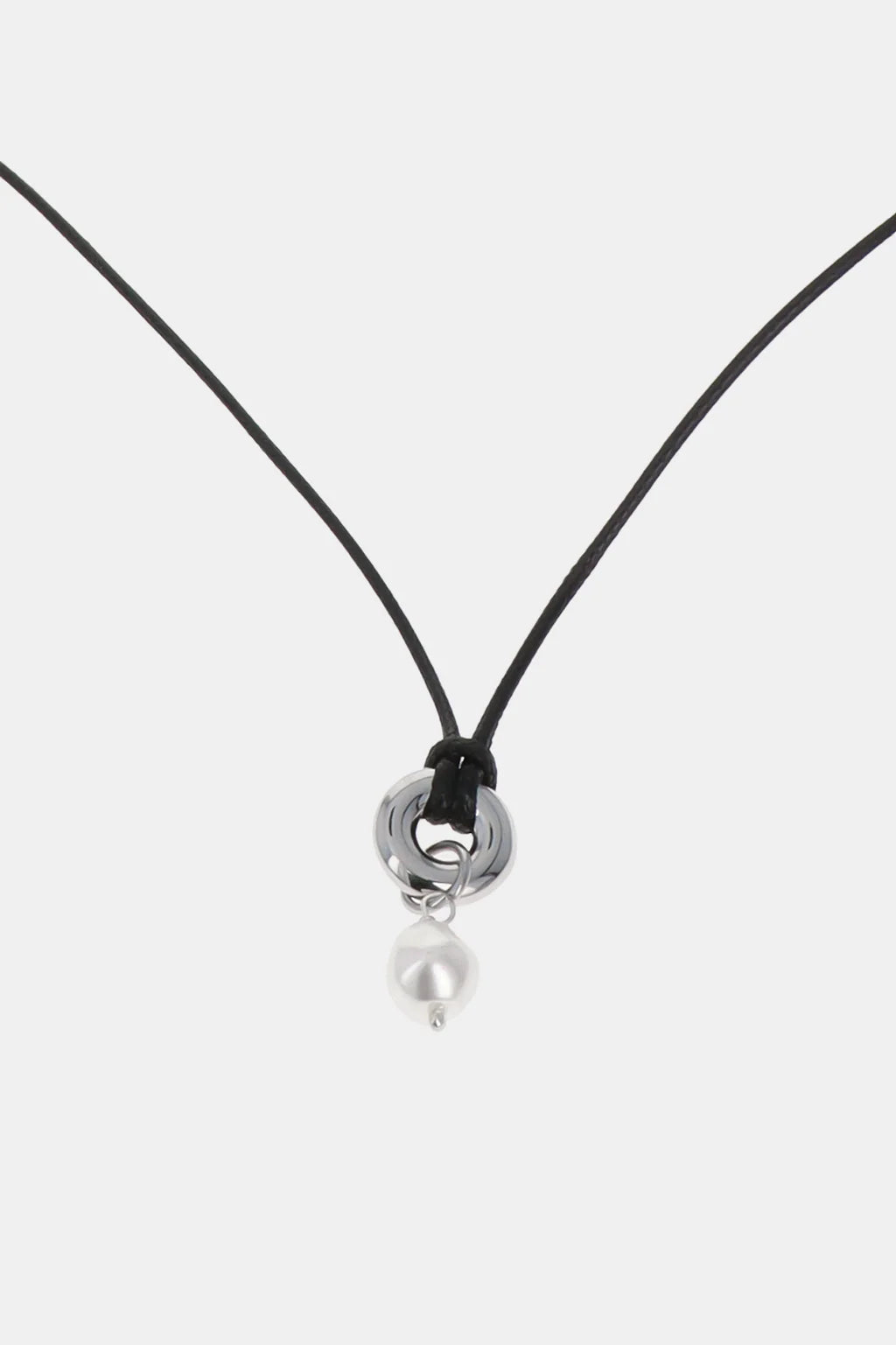 Justine Clenquet Ethan Pearl  Choker // Black