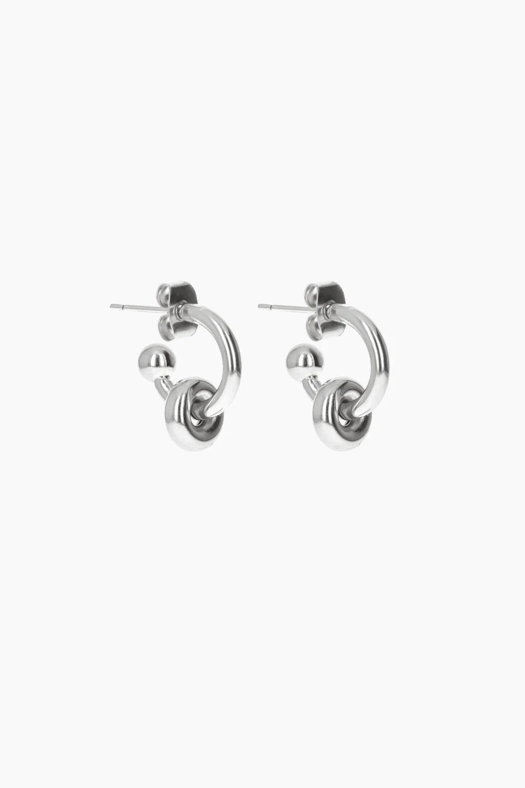 Justine Clenquet Ethan Earrings // Silver