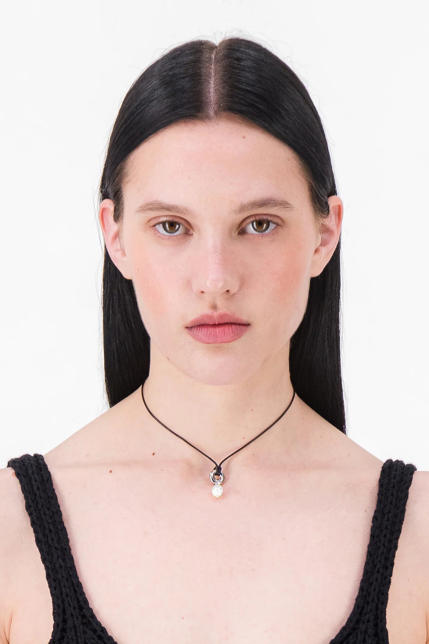 Justine Clenquet Ethan Pearl  Choker // Black