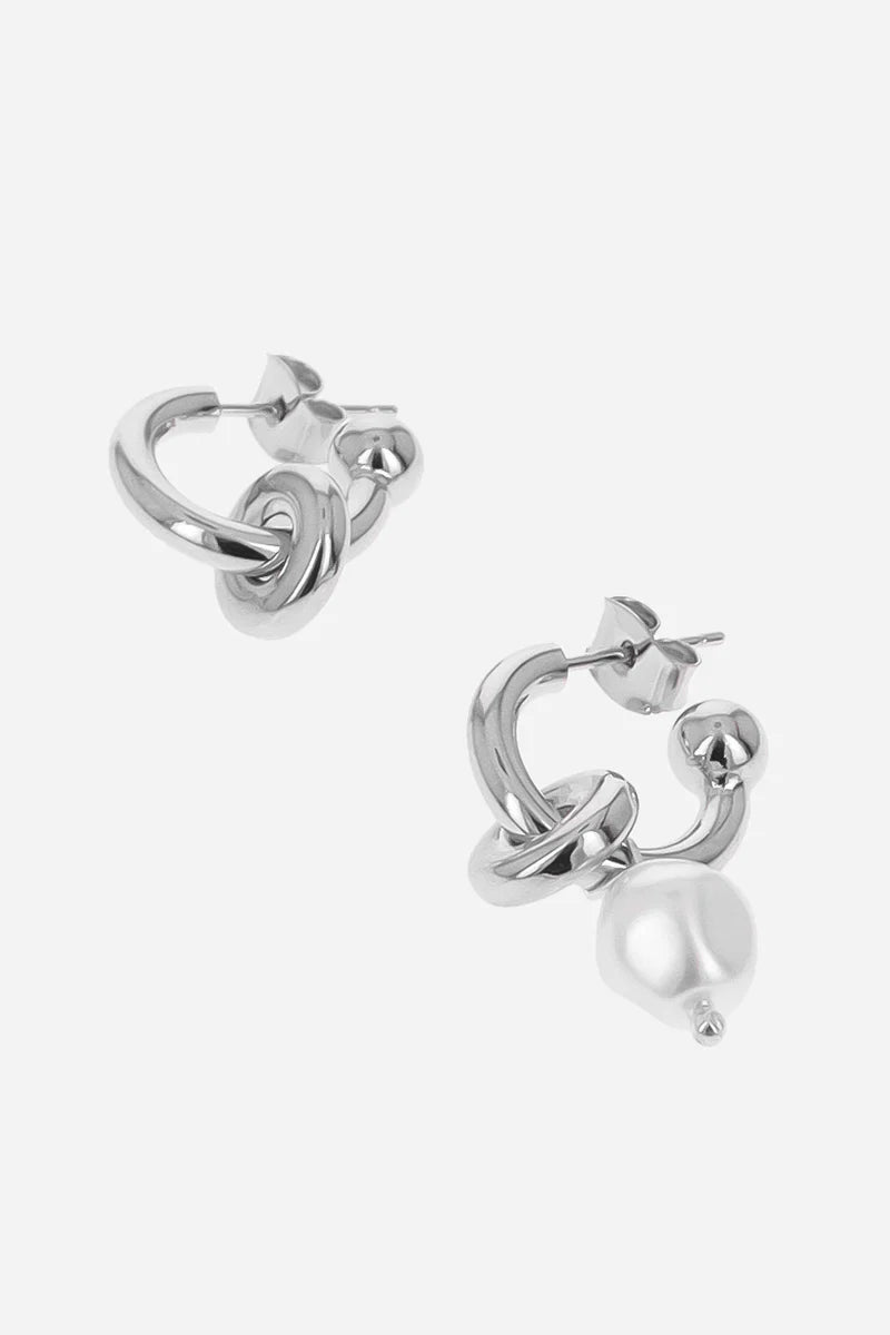 Justine Clenquet Ethan Pearl Earrings