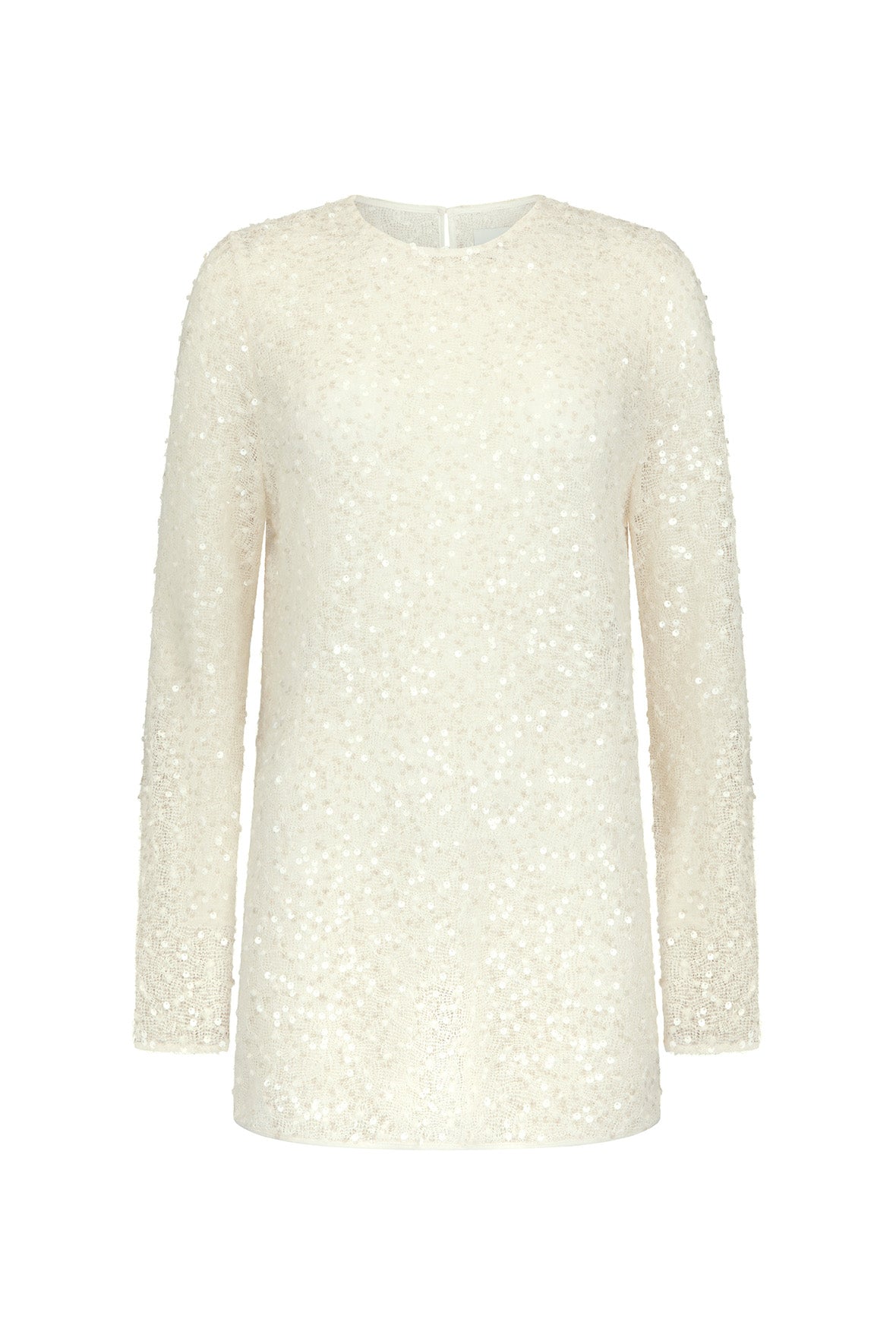 Harris Tapper Eva Top // Cream Sequin Knit