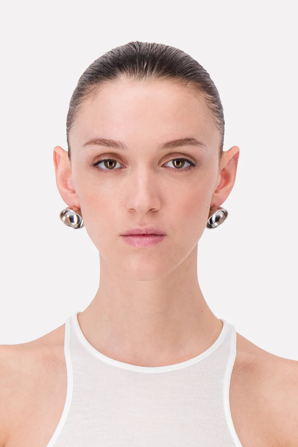 Justine Clenquet Freja Medium Earrings // Silver