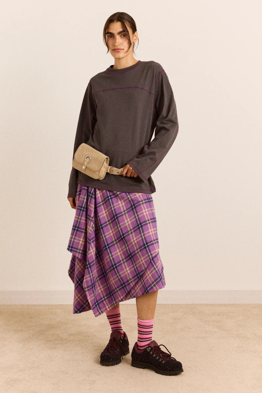 Damson Madder Fionn Belt Bag // Sand