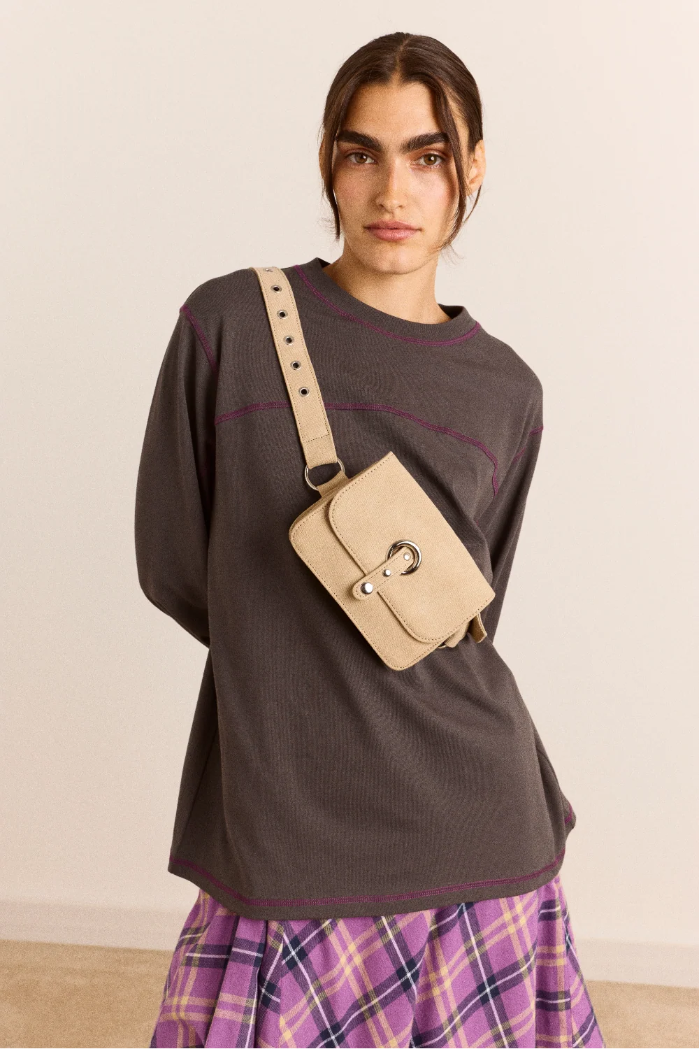 Damson Madder Fionn Belt Bag // Sand