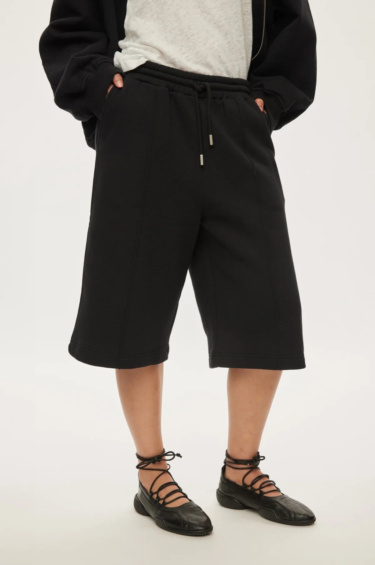 Oval Square First Sweat Bermudas // Black