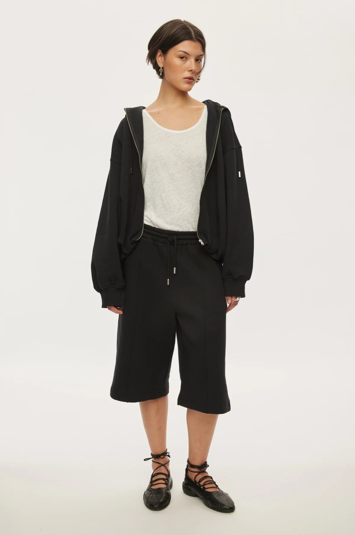 Oval Square First Sweat Bermudas // Black