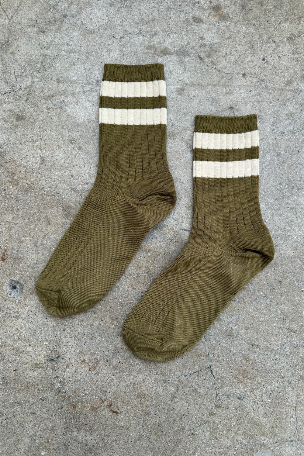 Le Bon Shoppe Her Varsity Socks // Fern