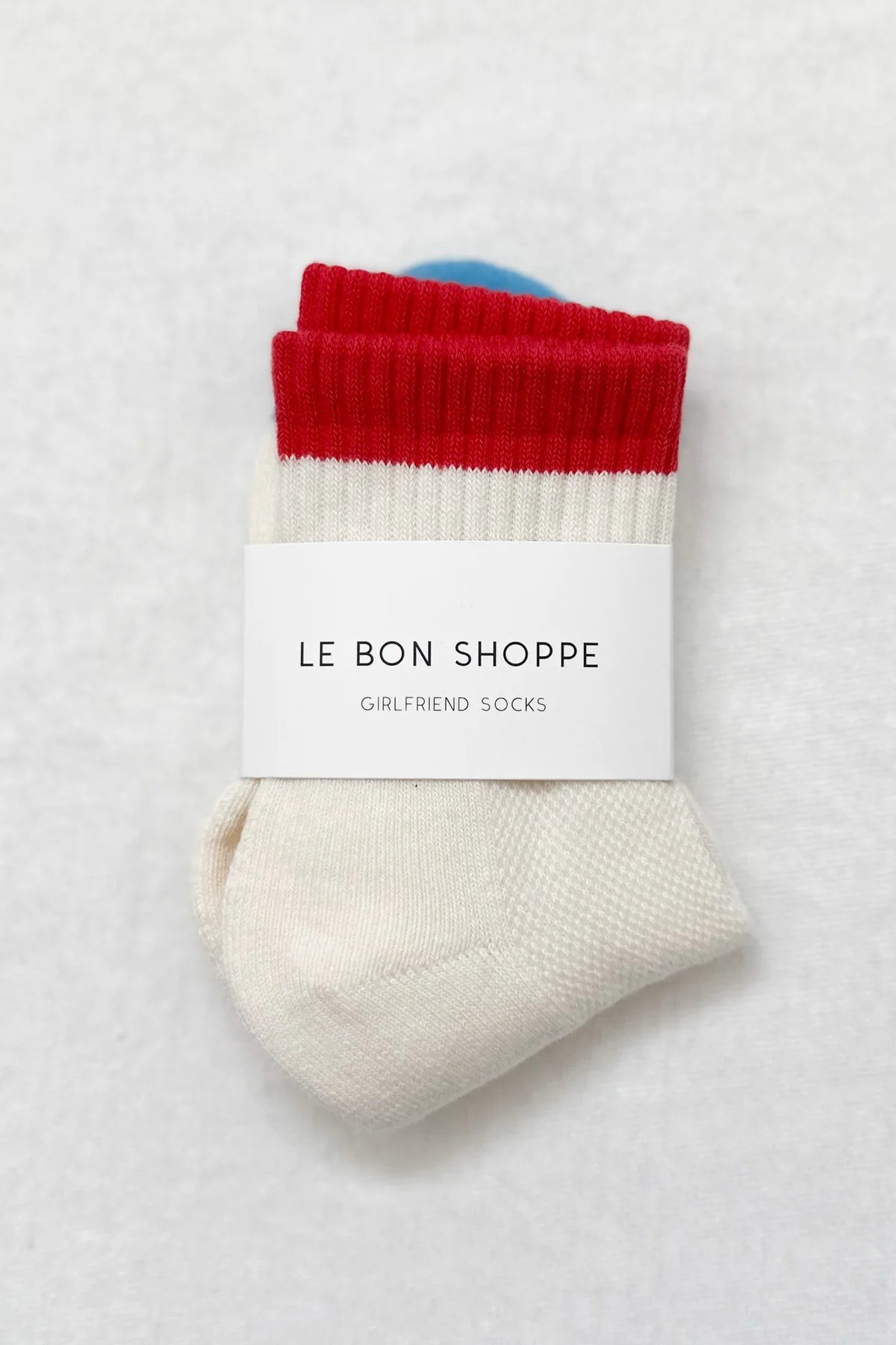 Le Bon Shoppe Girlfriend Socks //  Blue, Red
