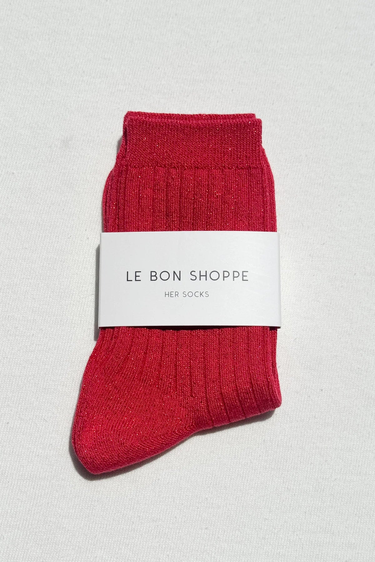 Le Bon Shoppe Her Socks Modal Lurex // Ruby Glitter