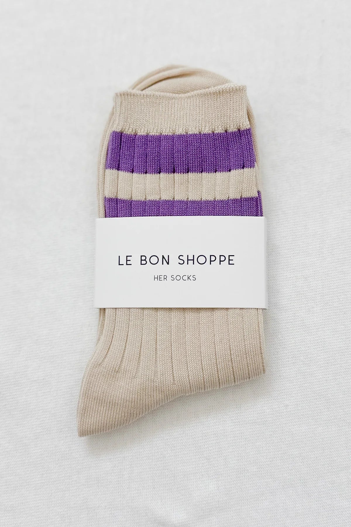 Le Bon Shoppe Her Varsity Socks // Ube