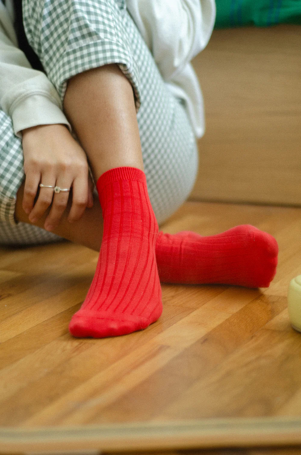 Le Bon Shoppe Her Socks MC Cotton // Classic Red