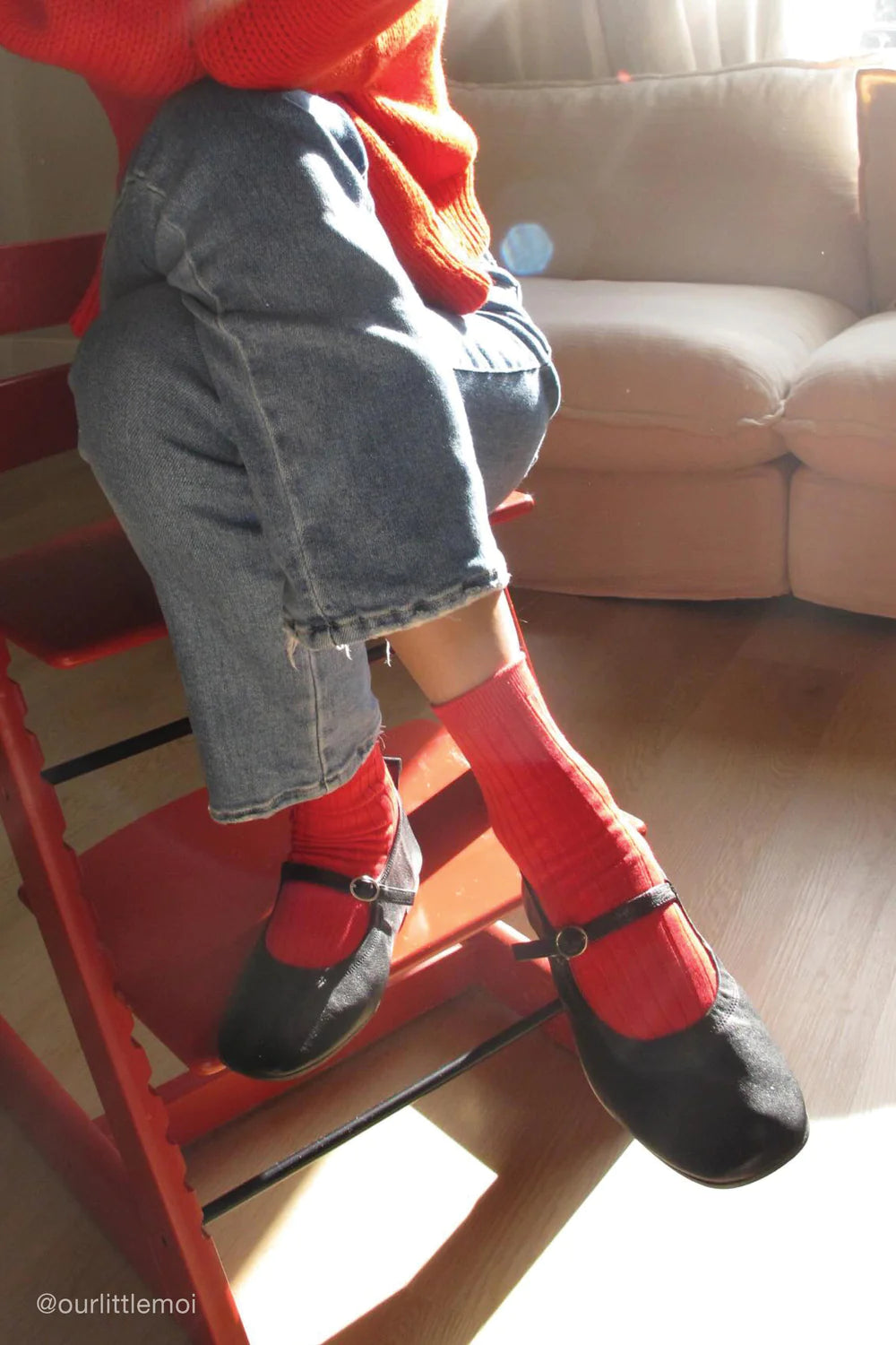 Le Bon Shoppe Her Socks MC Cotton // Classic Red