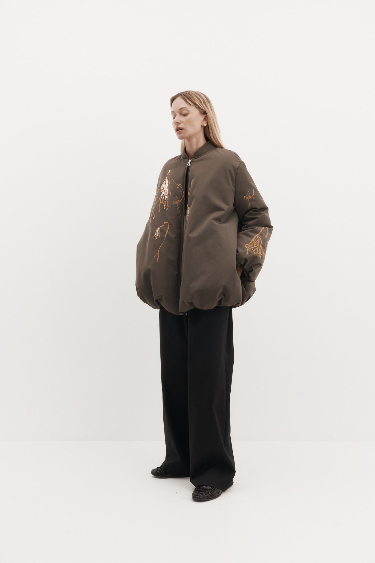 Harris Tapper Chloe Jacket // Beaded Sepia