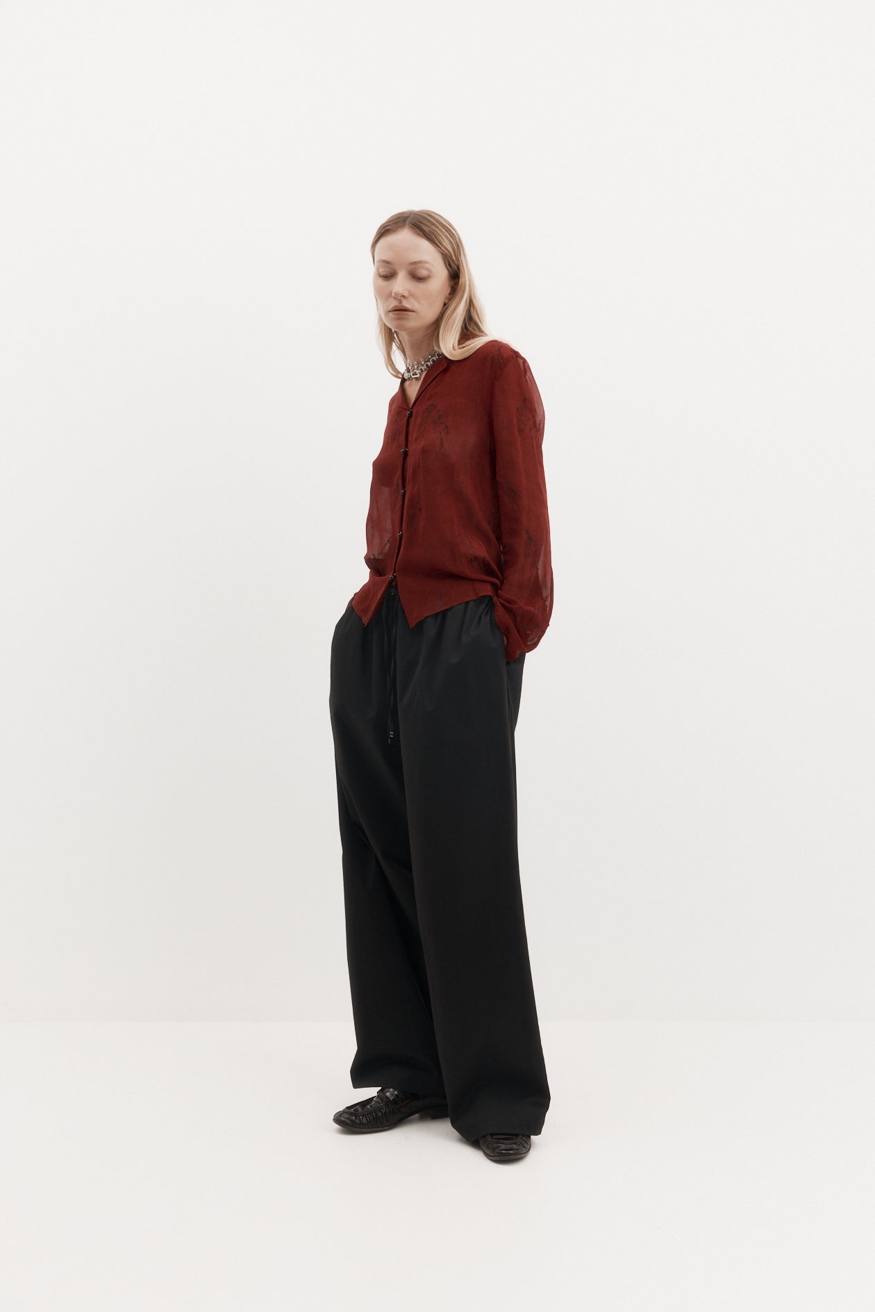 Harris Tapper Iris Shirt // Burgundy