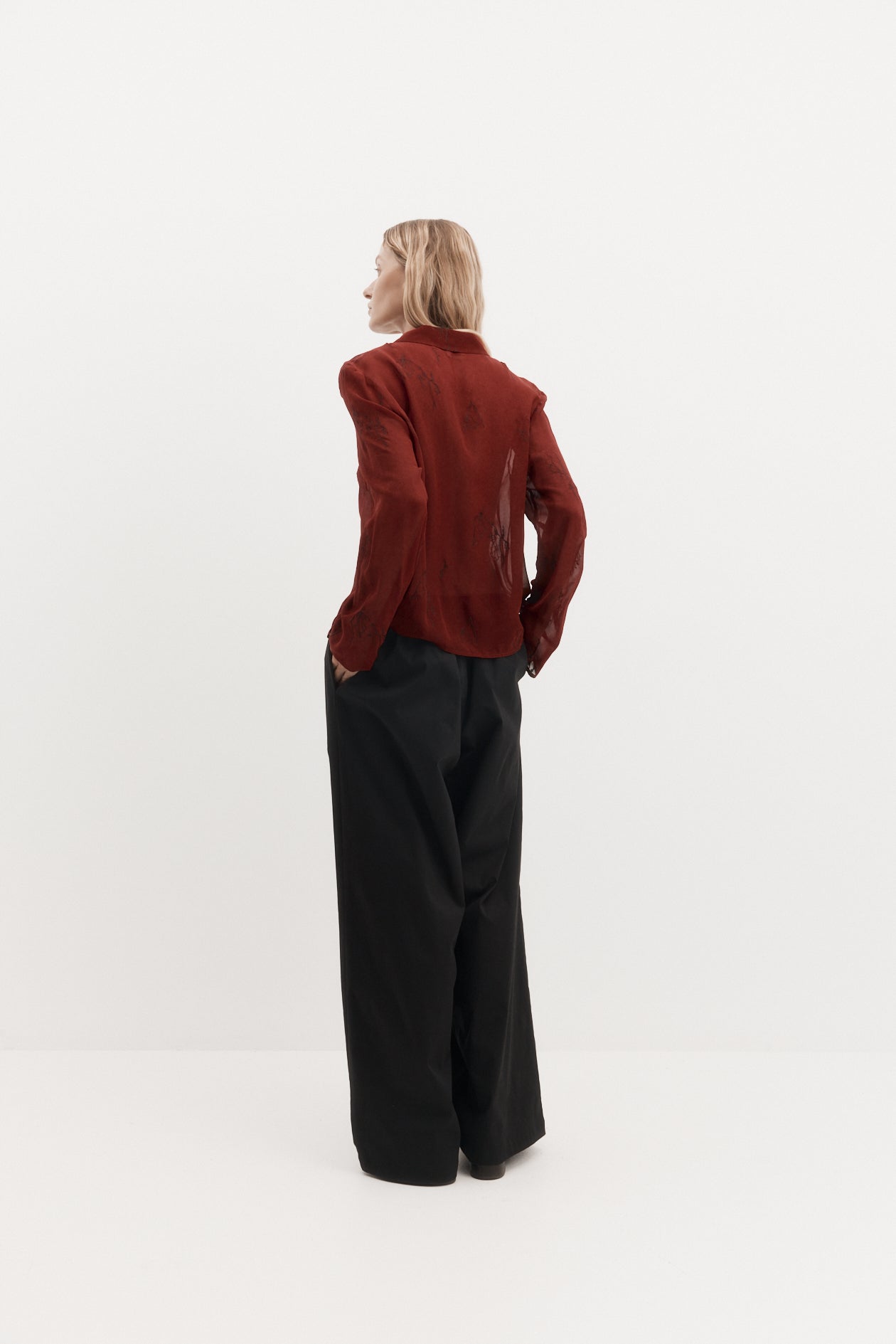 Harris Tapper Iris Shirt // Burgundy