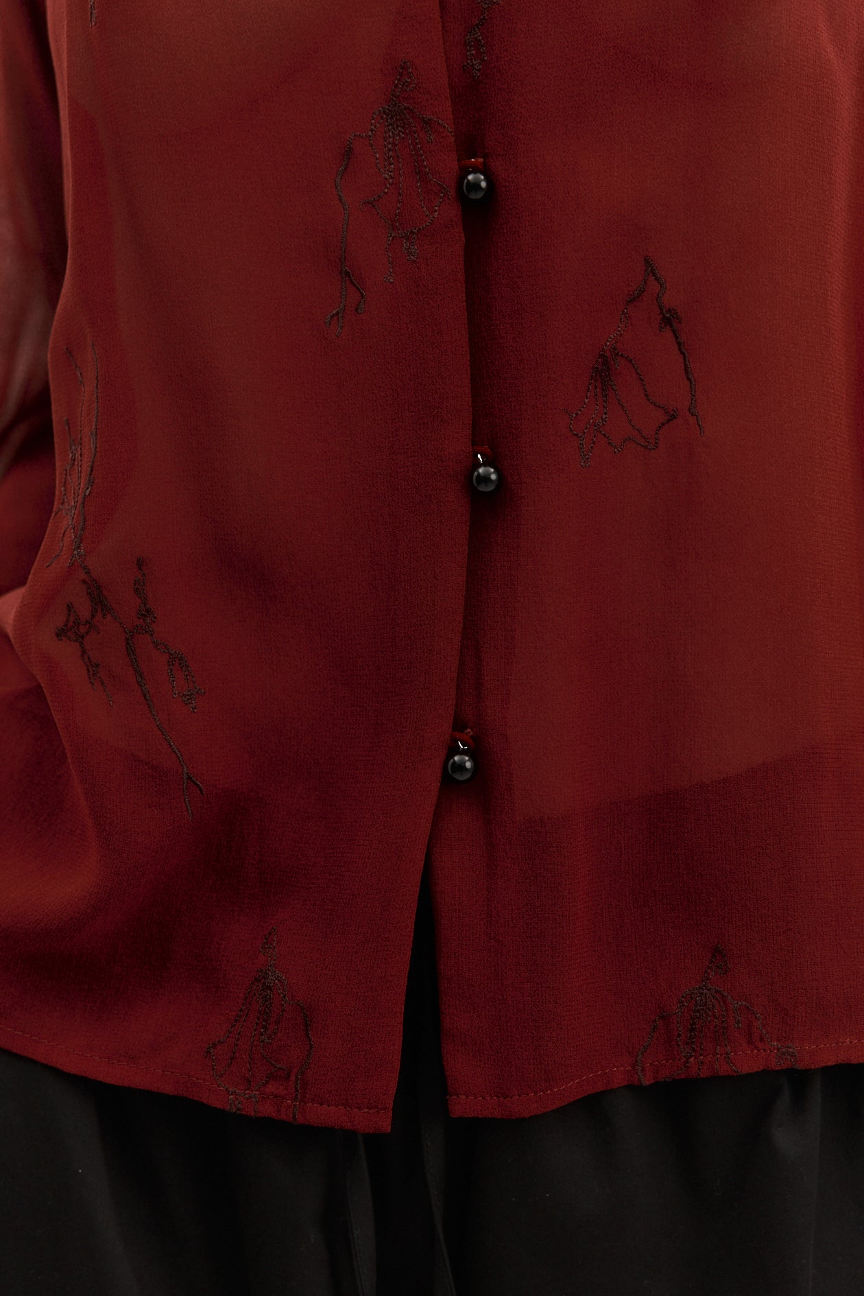 Harris Tapper Iris Shirt // Burgundy