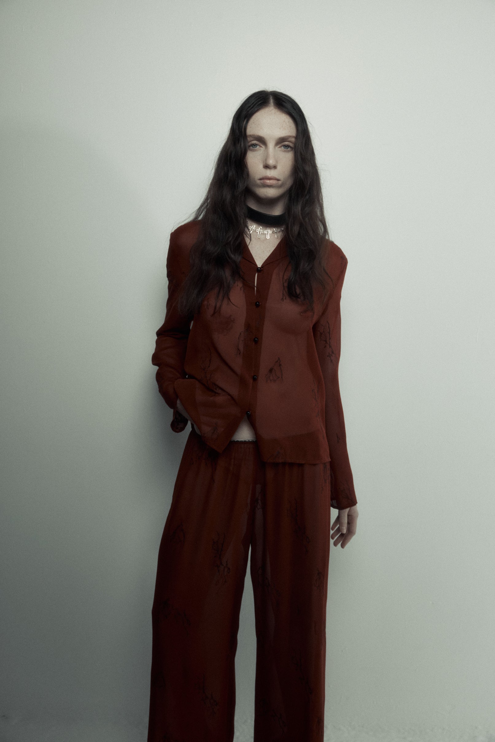 Harris Tapper Iris Shirt // Burgundy