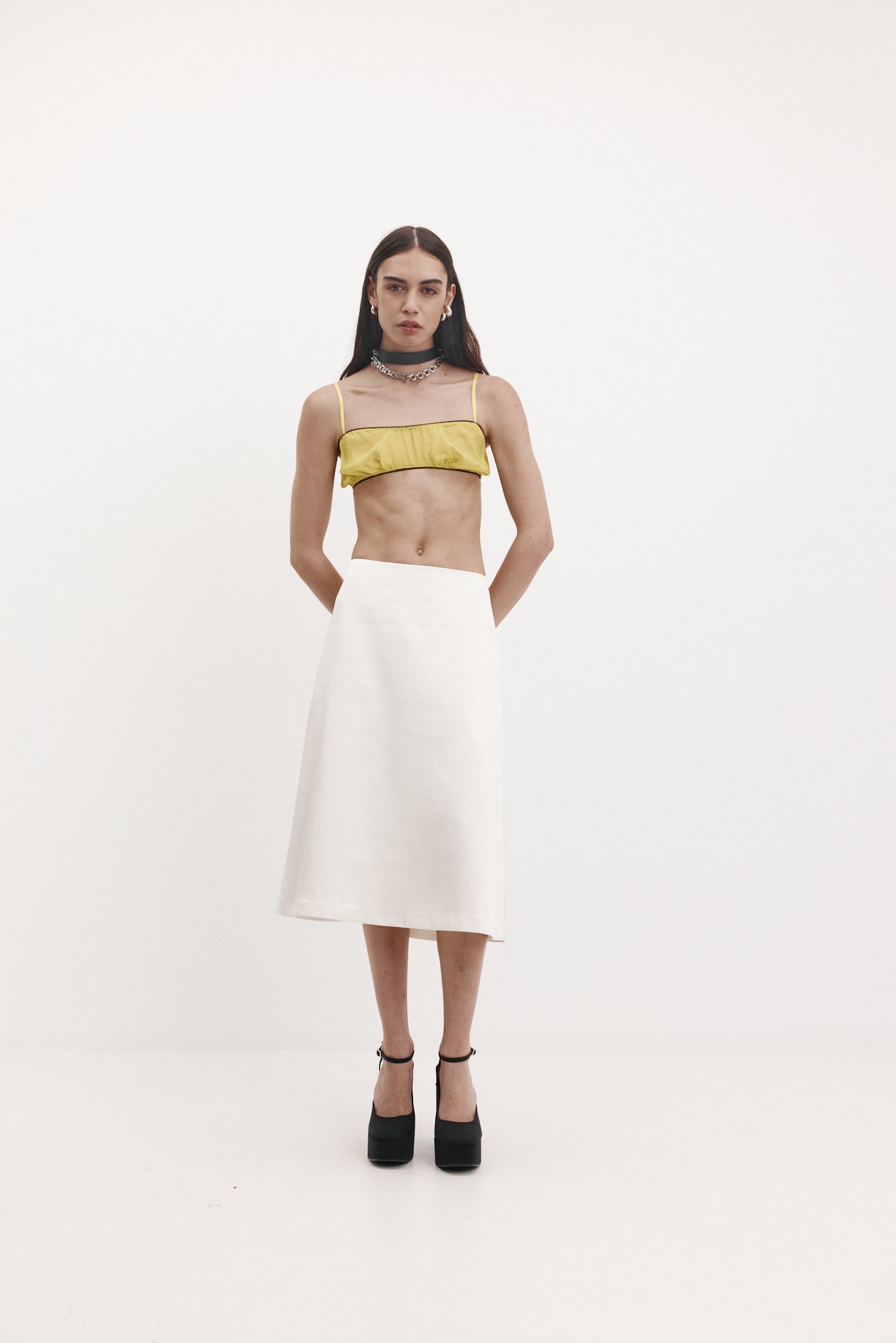 Harris Tapper  Crume Skirt // Ivory