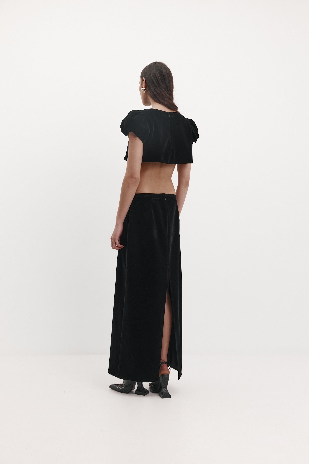 Harris Tapper Tilda Skirt // Black Velvet