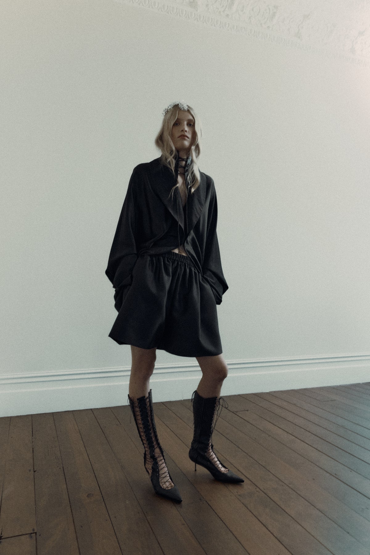 Harris Tapper Cocoon Blouse // Black