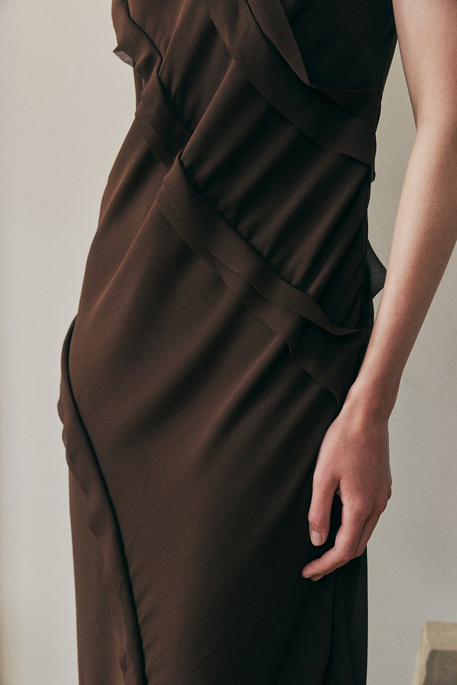Muse Halo Dress // Brown