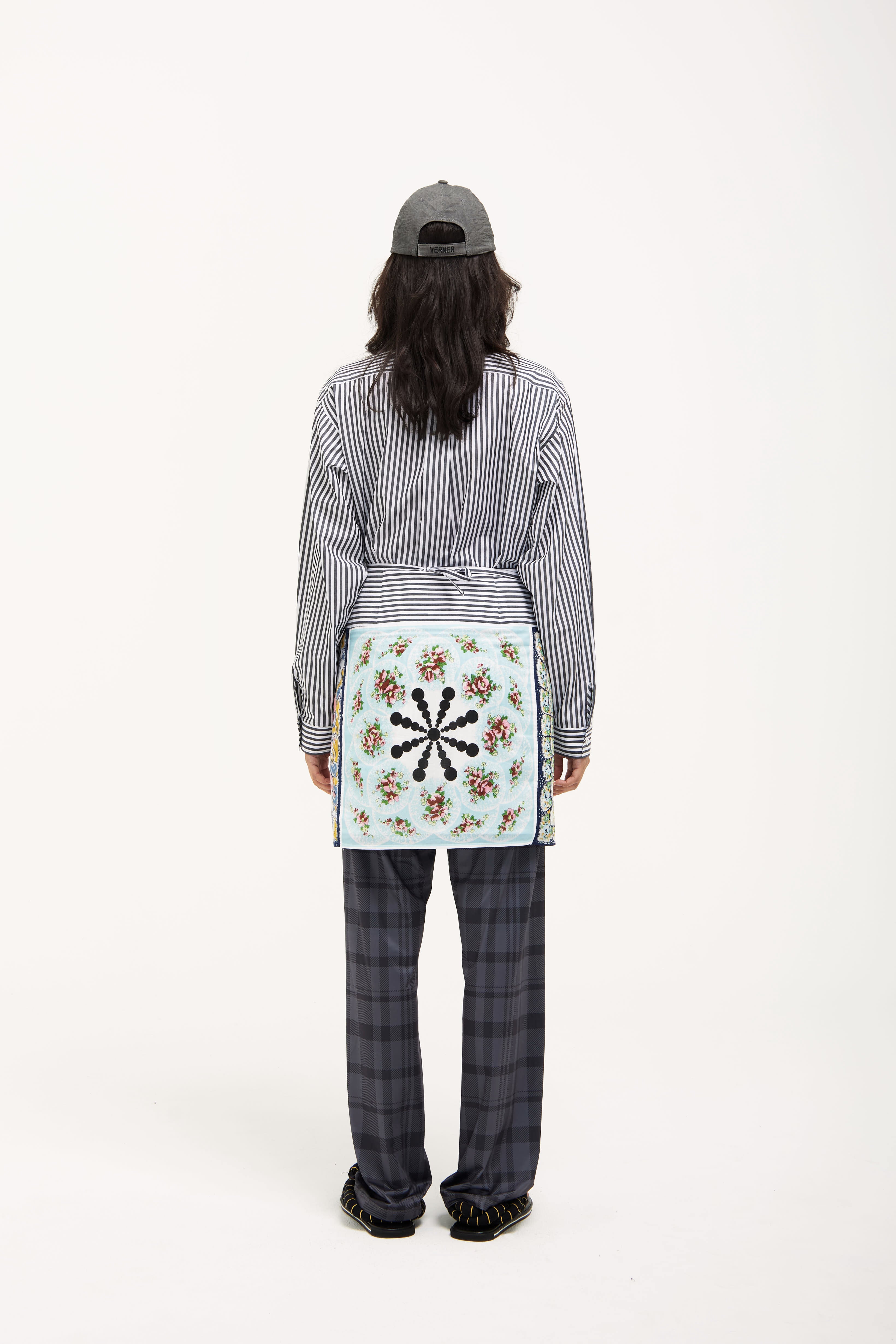 Verner Handkerchief Sarong // Blue w Mixed Prints