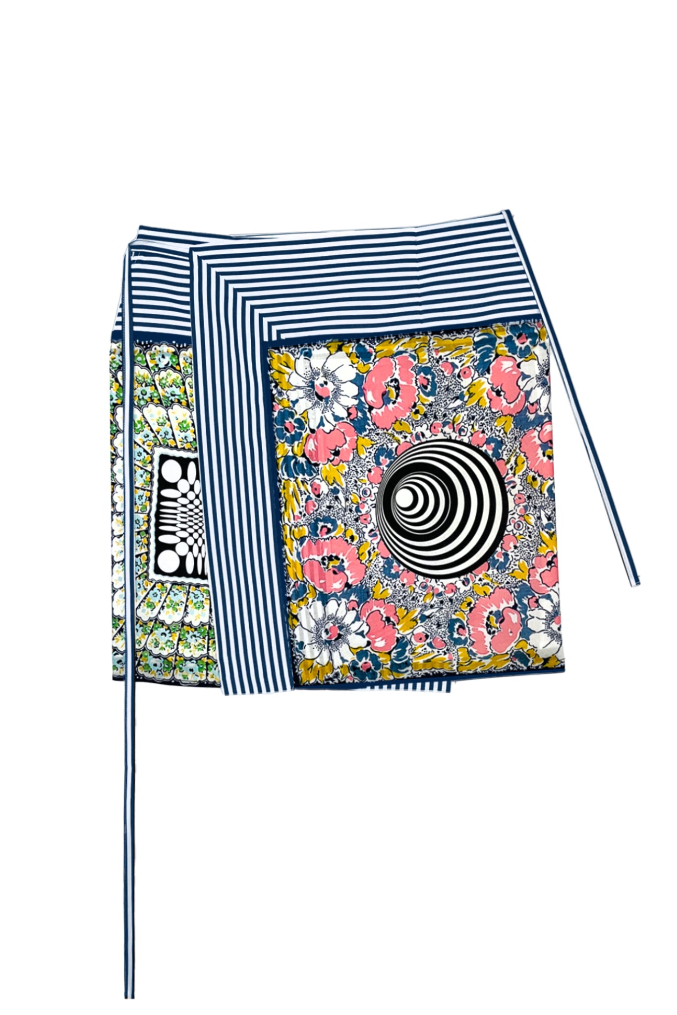 Verner Handkerchief Sarong // Blue w Mixed Prints