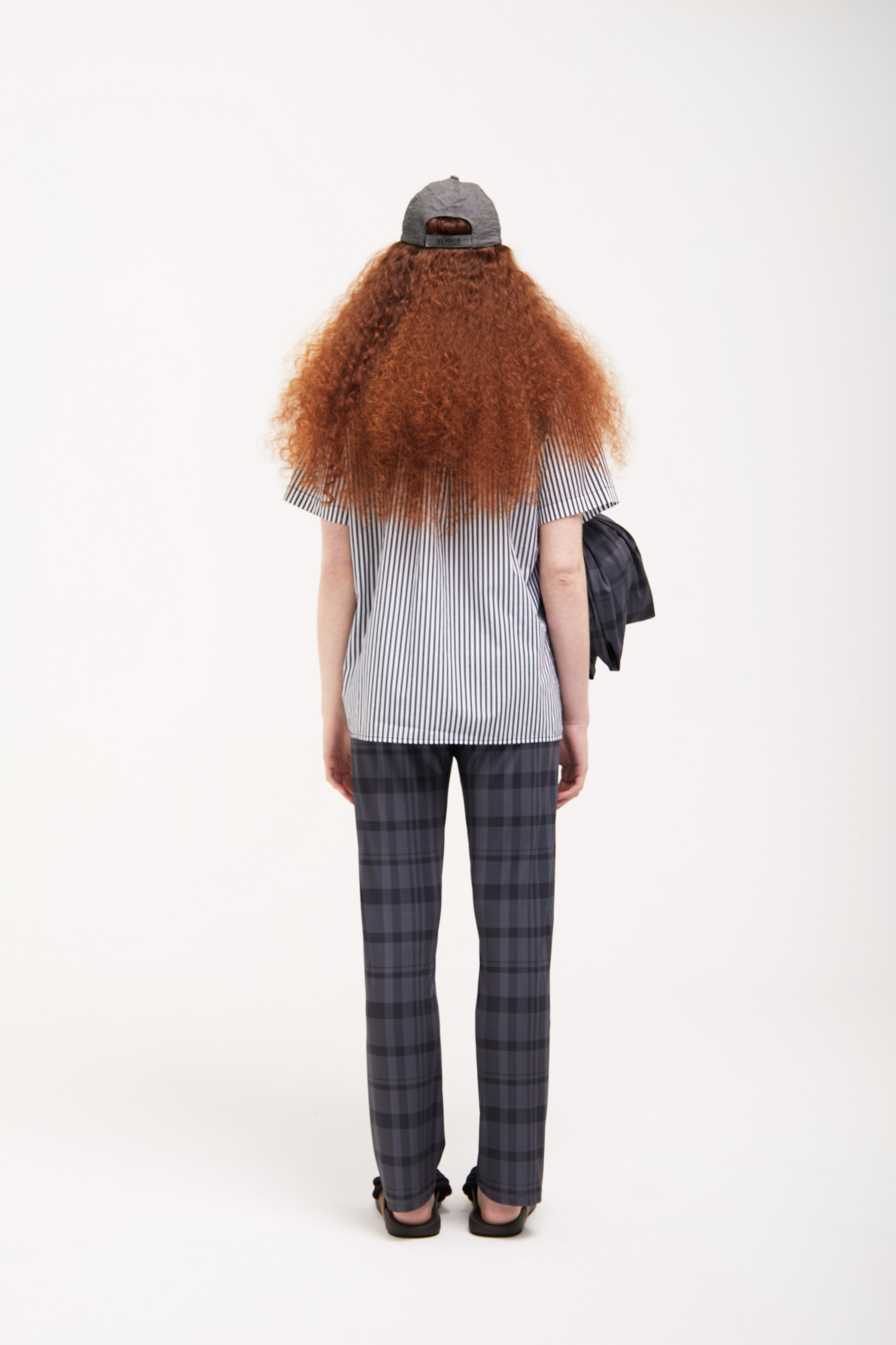 Verner Handkerchief Shirt // Black w Spiral Motif