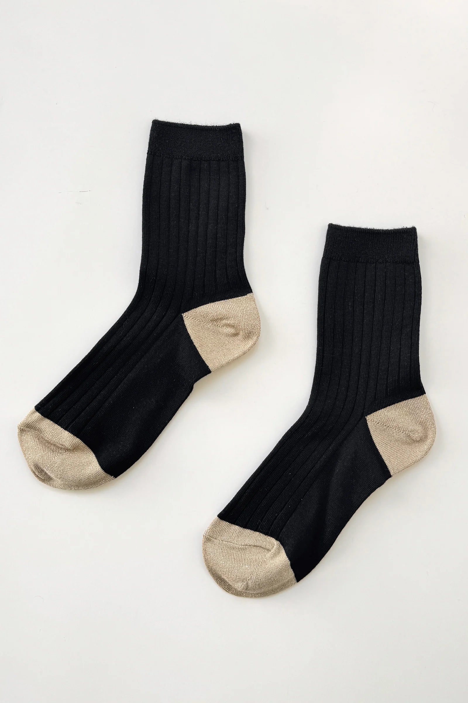 Le Bon Shoppe Her Glow Socks // Black, Gold