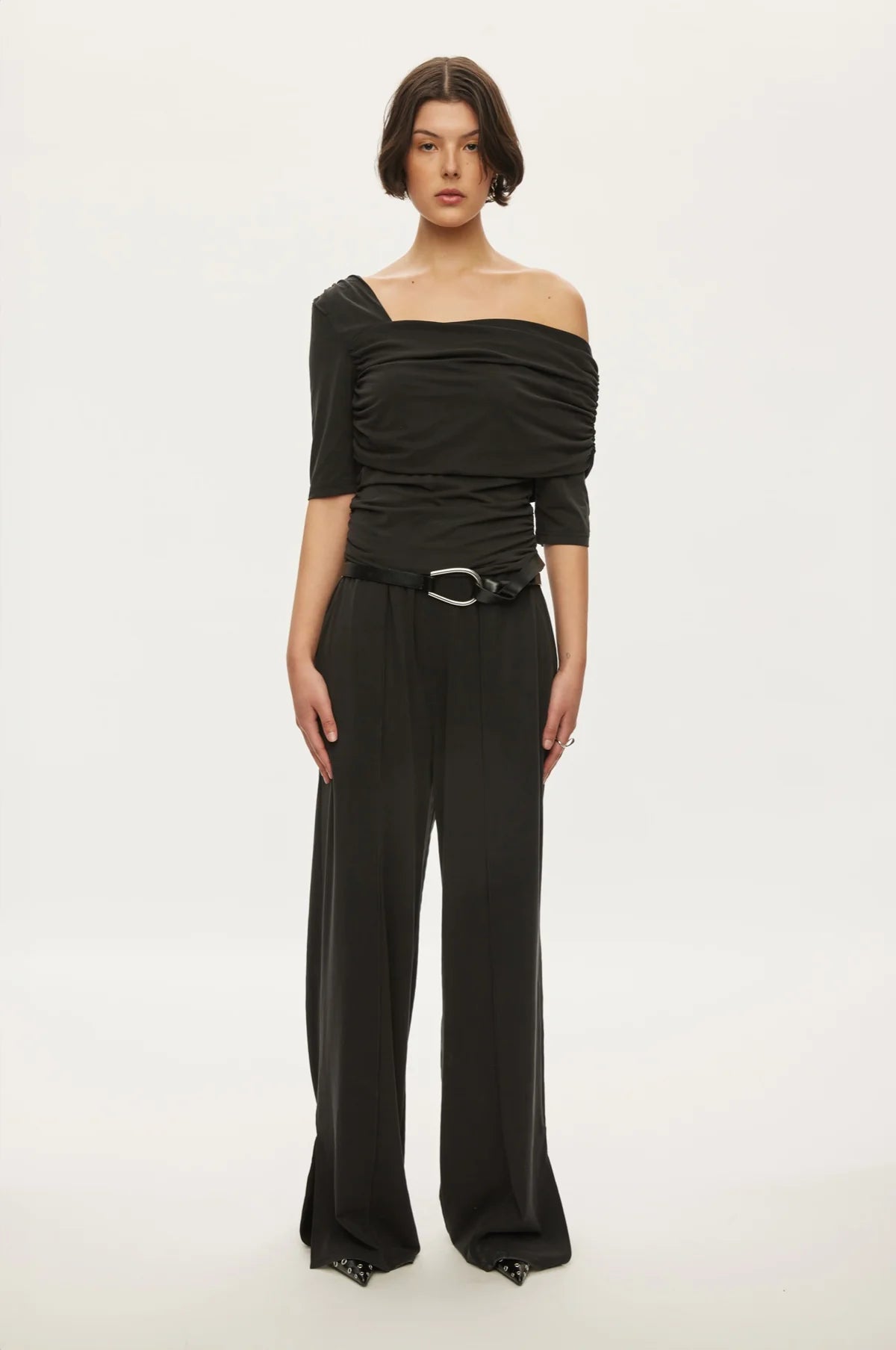 Oval Square Hope Blouse // Black Stone