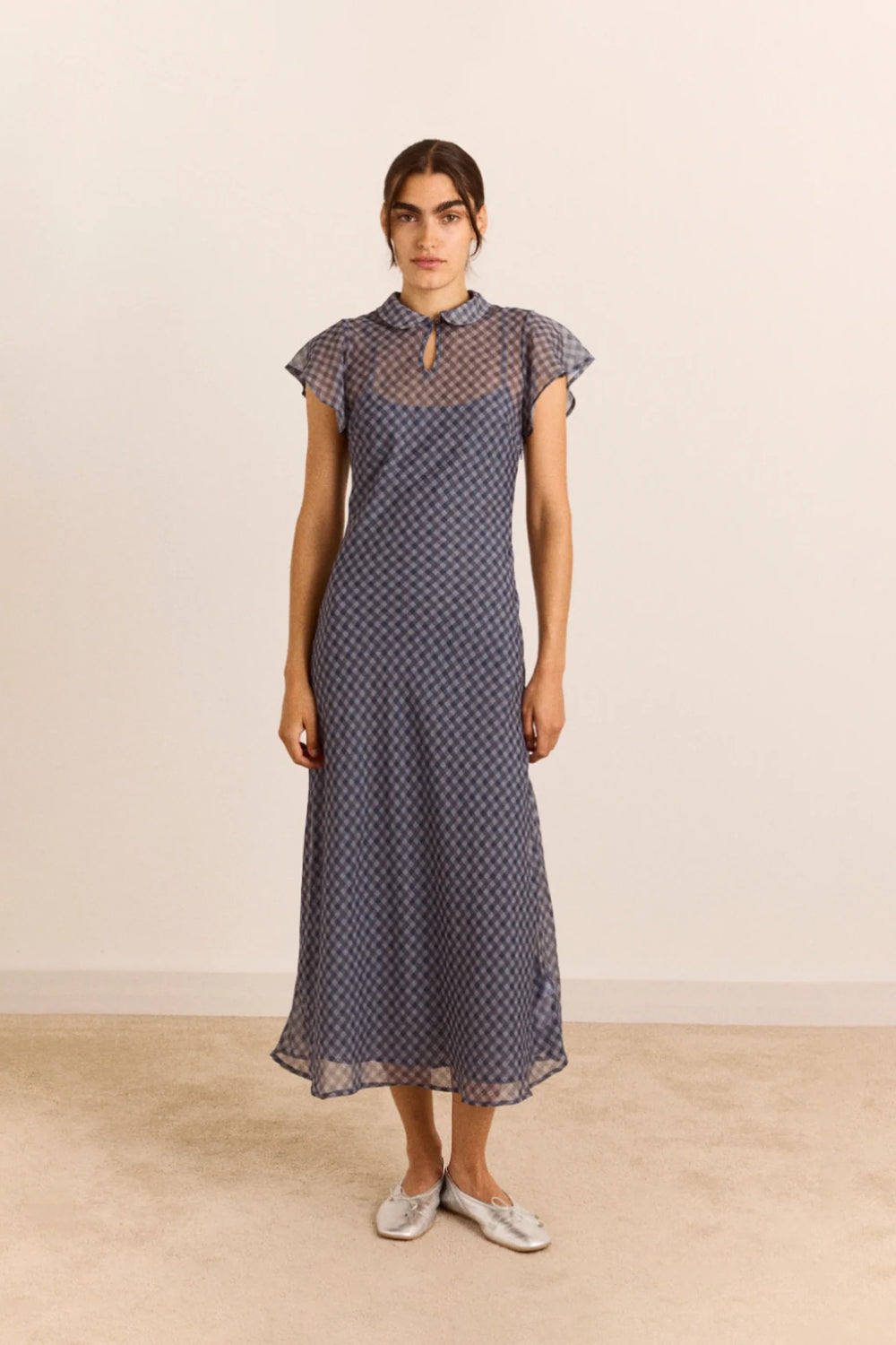 Damson Madder Hudson Midi Dress // Sheer Willow Gingham